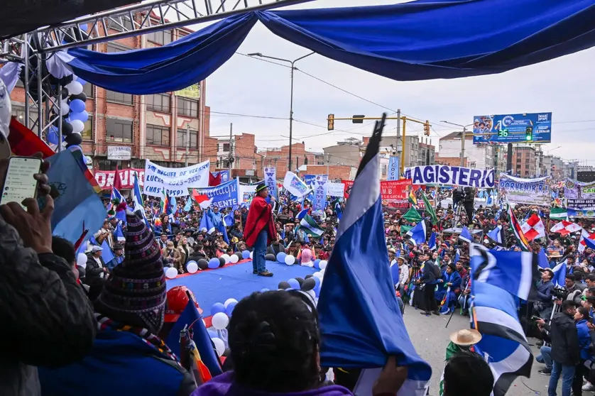 Congreso masista en El Alto. (Foto: La Raz&oacute;n).