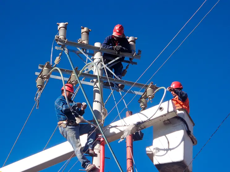 Servicio de electricidad. (Foto: ENDE).