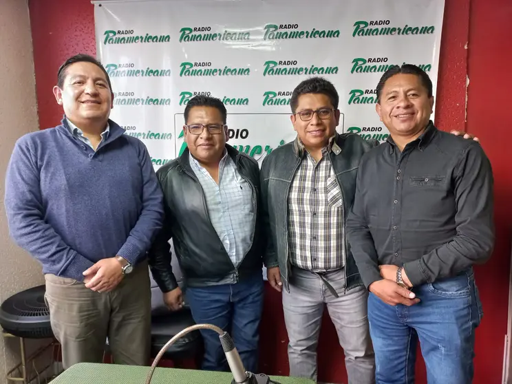 De izquierda a derecha: Jos&eacute; Luis Bedregal, Juan Jos&eacute; J&aacute;uregui, Israel Quino y Jos&eacute; Luis Flores.