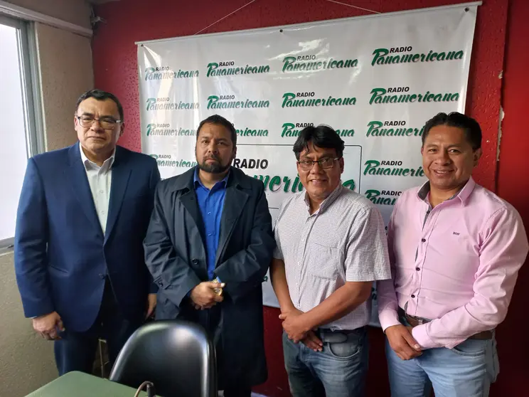 De izquierda a derecha: Jerges Mercado, Joshua Belott, H&eacute;ctor Arce y Jos&eacute; Luis Flores.