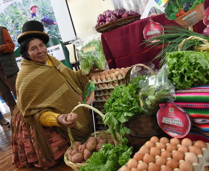Feria en La Paz. (Foto: La Raz&oacute;n).