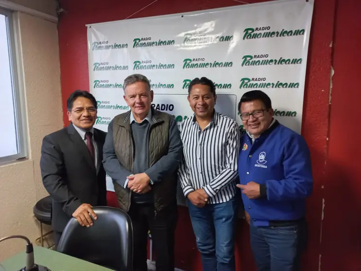 De izquierda a derecha: Jorge Silva, Luis Eduardo Siles, Jos&eacute; Luis Flores y Ren&aacute;n Cabezas.