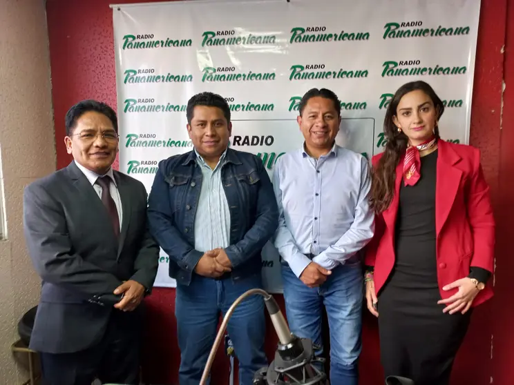 De izquierda a derecha: Jorge Silva, Israel Quino, Jos&eacute; Luis Flores y Luisa Nayar.