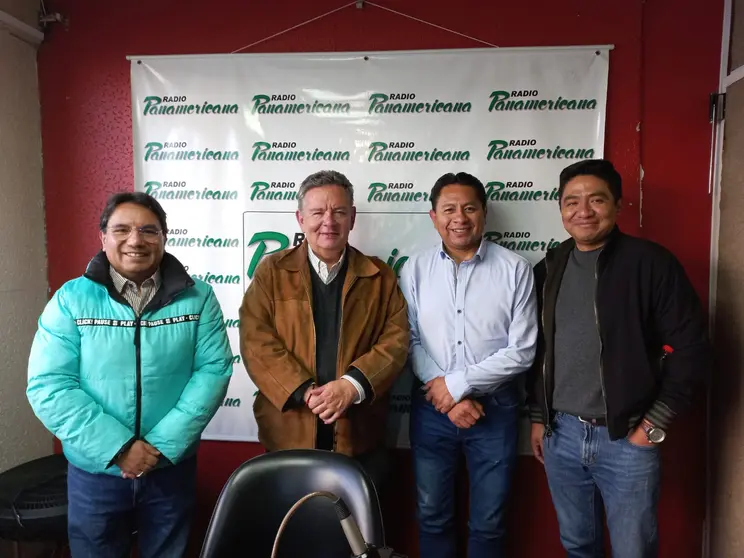 De izquierda a derecha: Marcelo Silva, Luis Eduardo Siles, Jos&eacute; Luis Flores y Marcelo Arequipa.