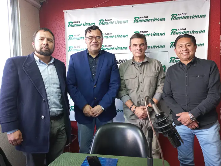 De izquierda a derecha: Joshua Bellott, Jerges Mercado, Rodrigo Paz y Jos&eacute; Luis Flores.