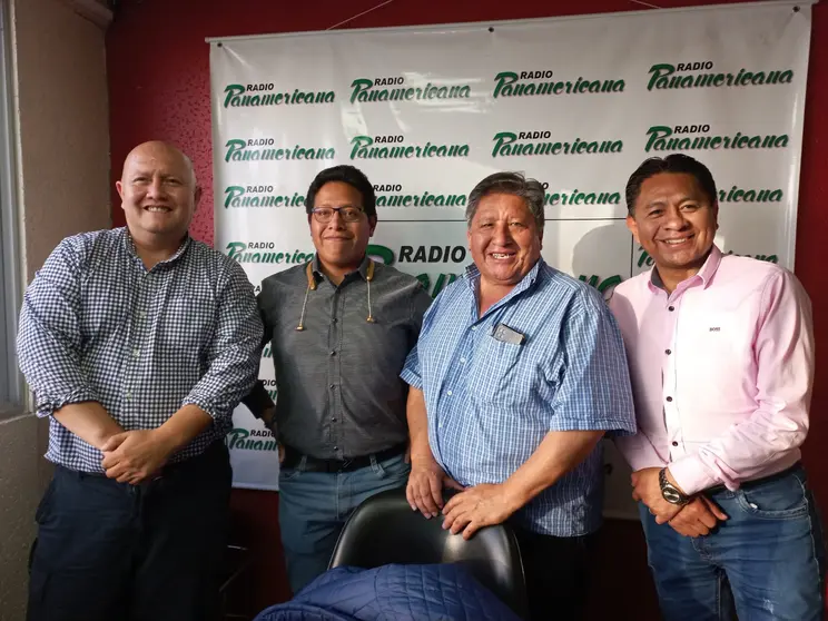 De izquierda a derecha: Erick Fajardo, Juan Jos&eacute; Bedregal, Manuel Morales y Jos&eacute; Luis Flores.