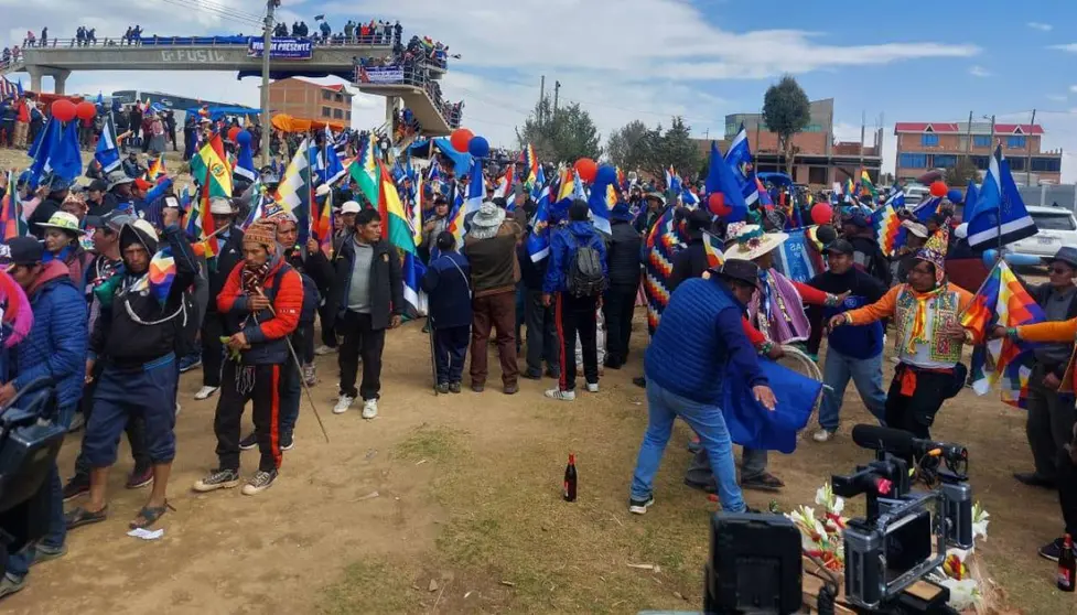 Marcha evista. (Foto: La Raz&oacute;n)