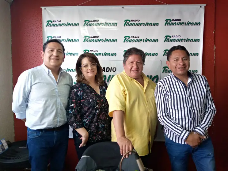 De izquierda a derecha:  Jos&eacute; Luis Bedregal, Roc&iacute;o Molina, Manuel Morales y Jos&eacute; Luis Flores.