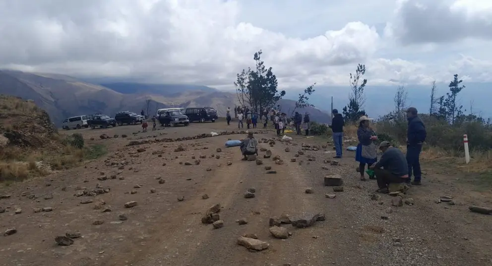 Bloqueo evista. (Foto: Bolivia.com).