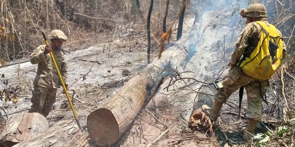 Incendio Madidi. (Foto: AEP).