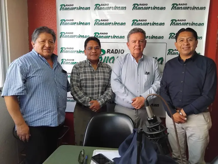 De izquierda a derecha: Manuel Morales, Jorge Silva, Luis Eduardo Siles y Jos&eacute; Luis Flores.