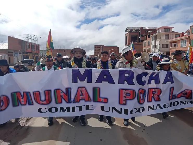 Marcha evista. (Foto: La Raz&oacute;n).