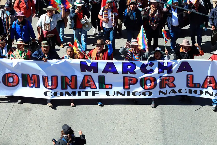 Marcha evista. (Foto: La Raz&oacute;n).