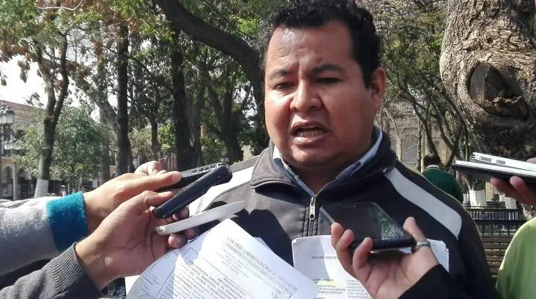 C&eacute;sar Gonz&aacute;les, representante gremial. (Foto. Los Tiempos).
