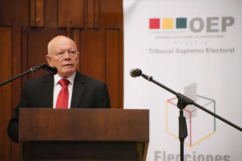 Dr. Oscar Hassenteufel Salazar. Presidente del Tribunal Supremo Electoral. (Foto. TSE)