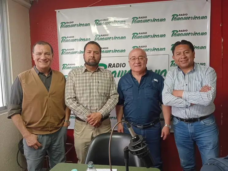 De izquierda a derecha: Franklin Pareja, Joshua Bellott, Hugo Moldiz y Jos&eacute; Luis Flores.
