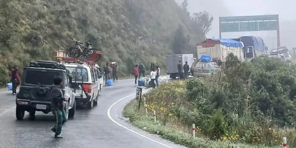 Transportistas de los Yungas. (Foto: AEP)