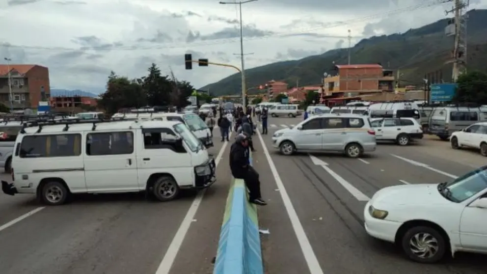 Bloqueo Cochabamba. (Foto: ANF).