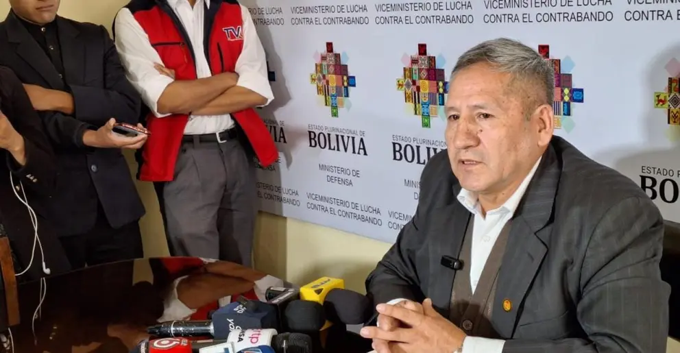 Luis Amilcar Vel&aacute;squez, viceministro de Lucha contra el Contrabando. (Foto. Min Def).