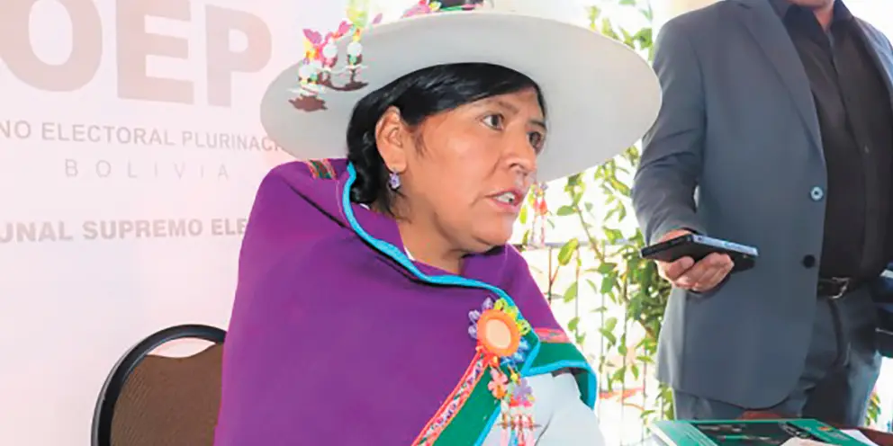 Nelly Arista, vocal TSE. (Foto: AEP).