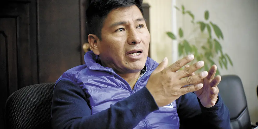 Grover Garc&iacute;a, presidente del MAS-IPSP. (Foto: AEP).