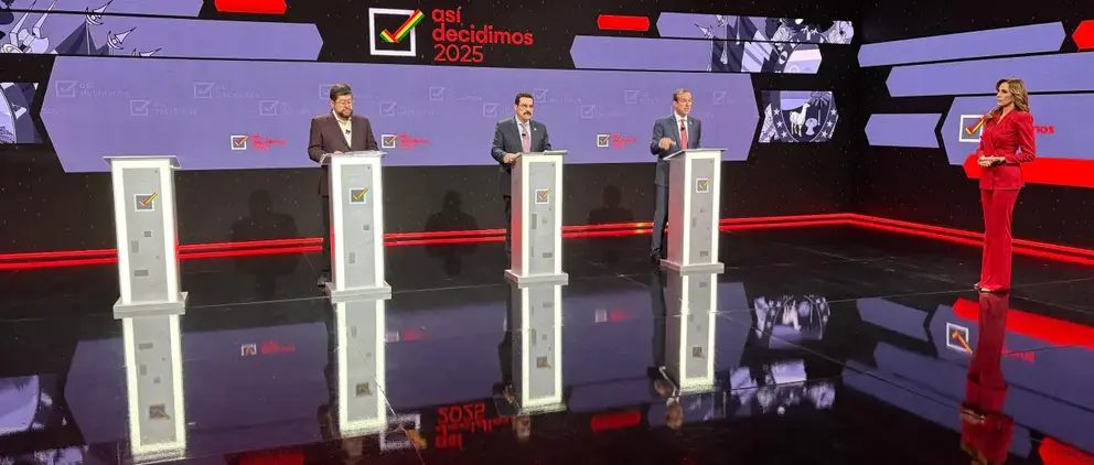 Debate en Unitel. (Foto: Unitel).