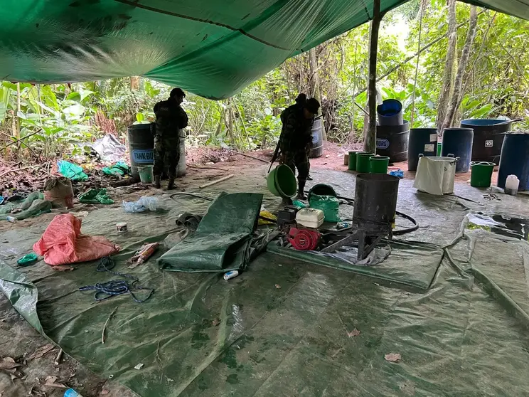 Operativo de la Fuerza Especial de Lucha Contra el Narcotr&aacute;fico (Felcn). (Foto: ATB).