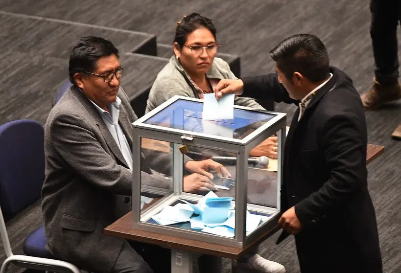 Votaci&oacute;n contratos de litio en la Asamblea. (Foto: La Patria).