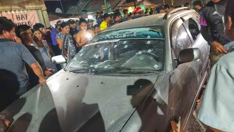 Balacera en Entre R&iacute;os. (Foto. El Deber).