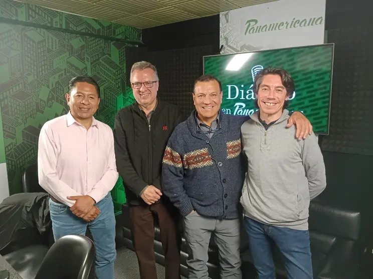 De izquierda a derecha: Jos&eacute; Luis Flores, Carlos Alarc&oacute;n, Franklin Pareja y Manuel Mercado.