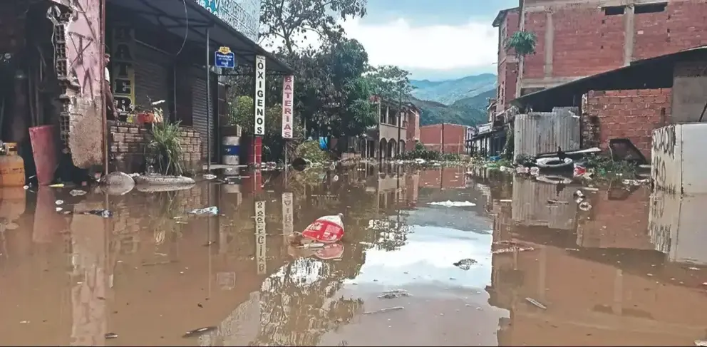 Inundaci&oacute;n Tipuani. (Foto: Instant&aacute;neas).