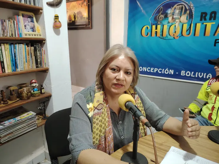 Patricia Pati&ntilde;o, diputada del PDC. (Foto. Radio Chiquitana).