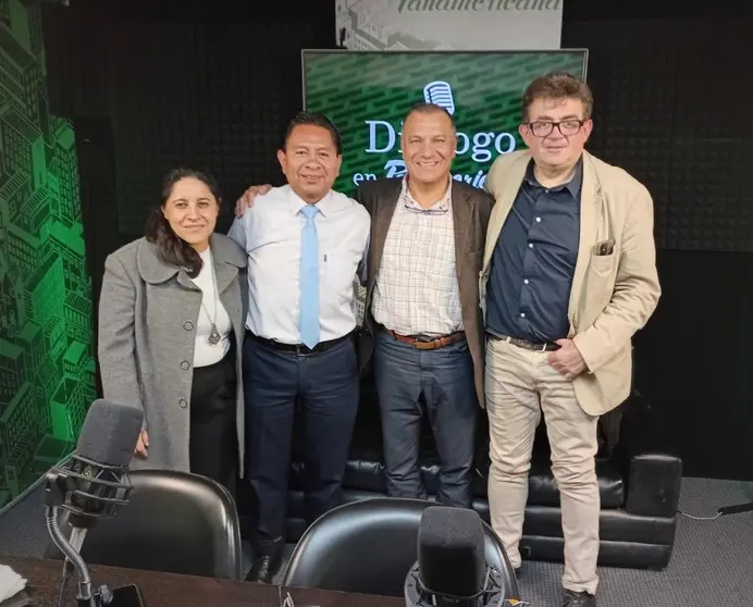 De izquierda a derecha: Susana Bejarano, Jos&eacute; Luis Flores, Franklin Pareja y Diego Ayo.