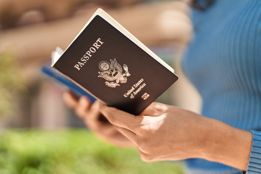 Pasaporte estadounidense. (Foto. Diario).