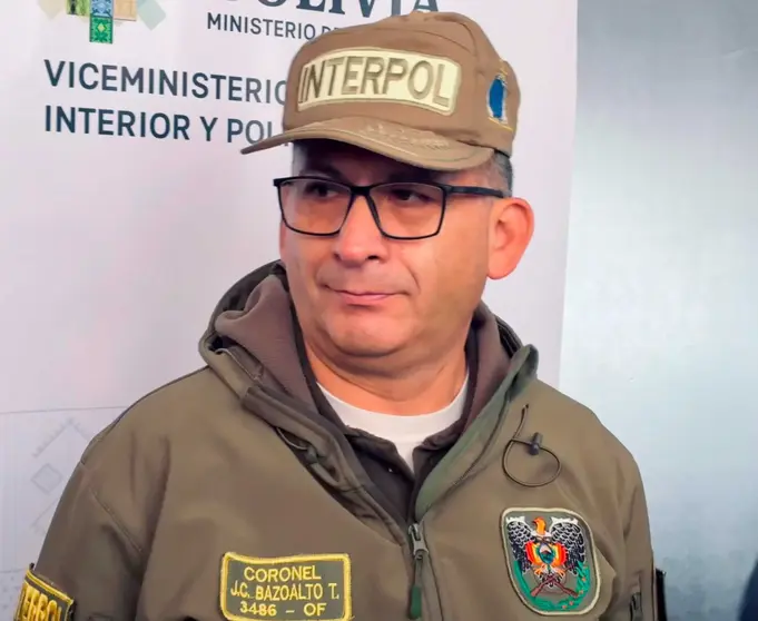 Juan Carlos Bazoalto, director nacional de la Interpol. (Foto. El Diario).