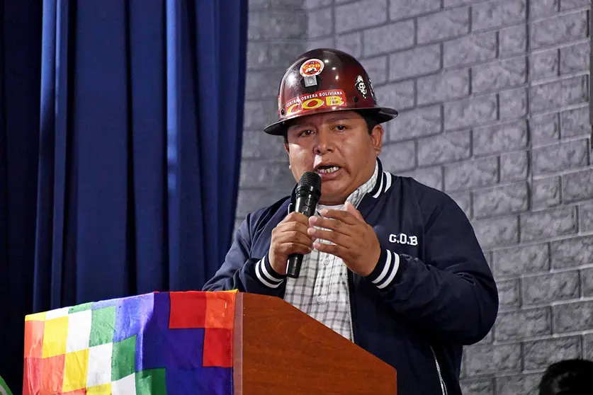 Juan Carlos Huarachi, COB. (Foto. Jornada).