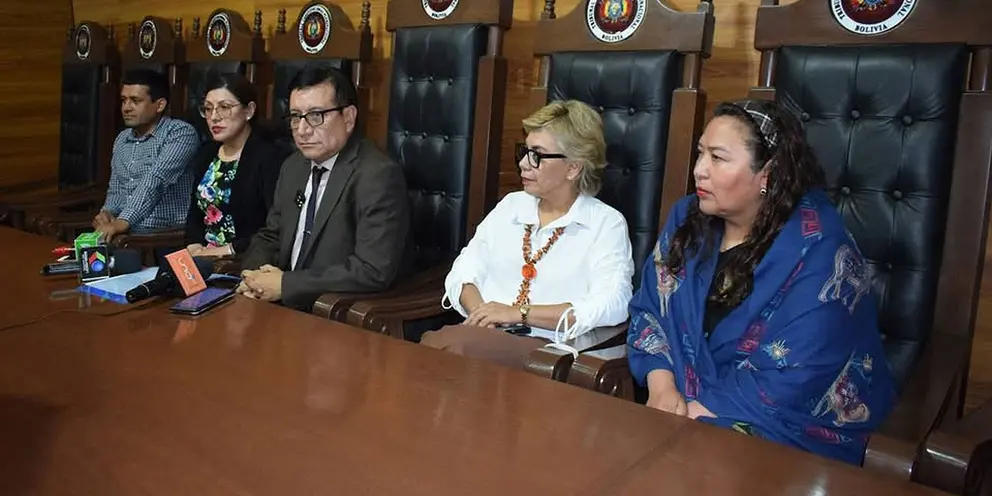 Magistrados del TCP, denominados autoprorrogados. (Foto: AEP)