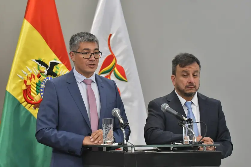 Gabriel Espinoza y Mauricio Medinaceli. (Foto: Red Uno)