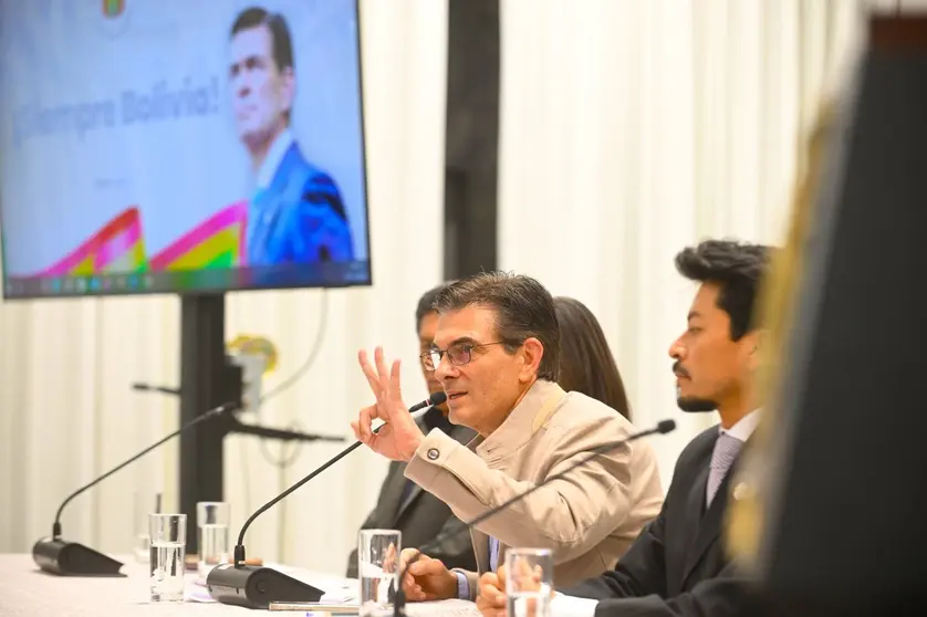 Rodrigo Paz en coferencia de prensa. Foto: Presidencia