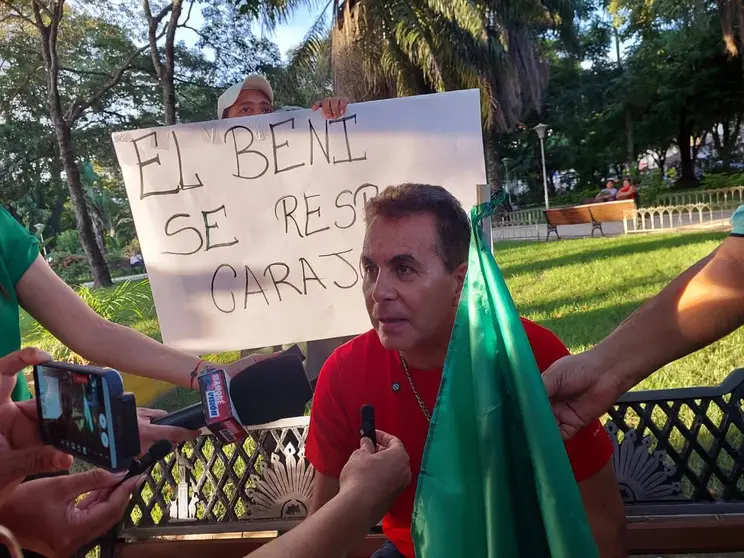 Alejandro Unzueta, gobernador de Beni. (Foto. RR. SS.).