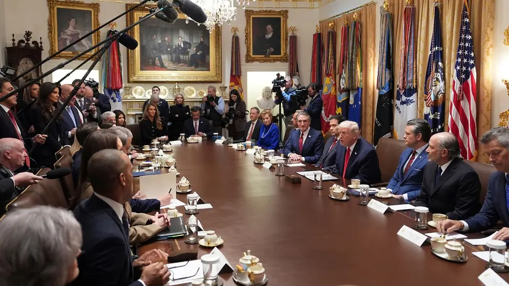 Reuni&oacute;n de Donald Trump.