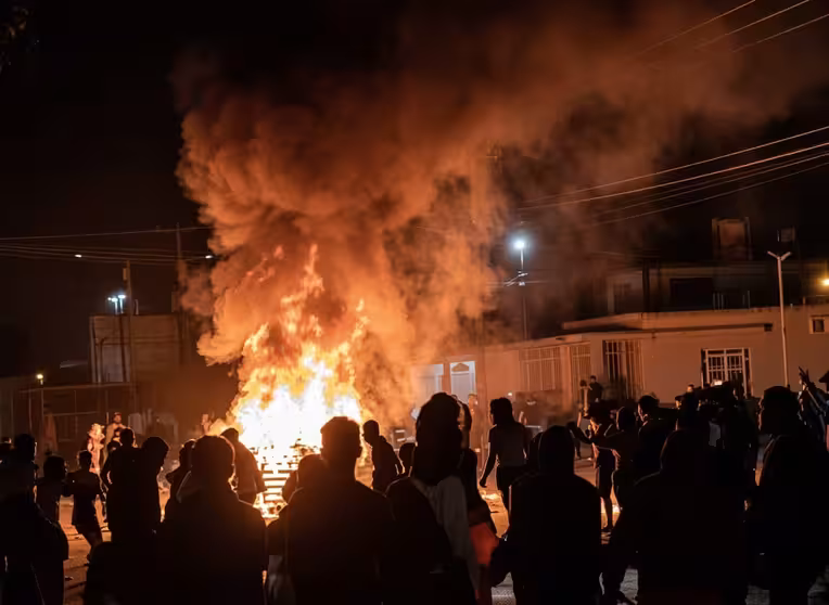 Incendio casa Partido Comunista en Cuba.
