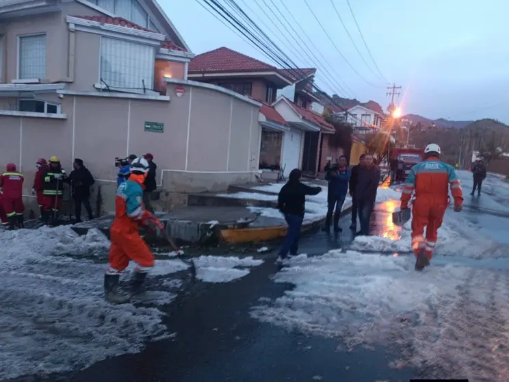 Granizo en Alto Irpavi