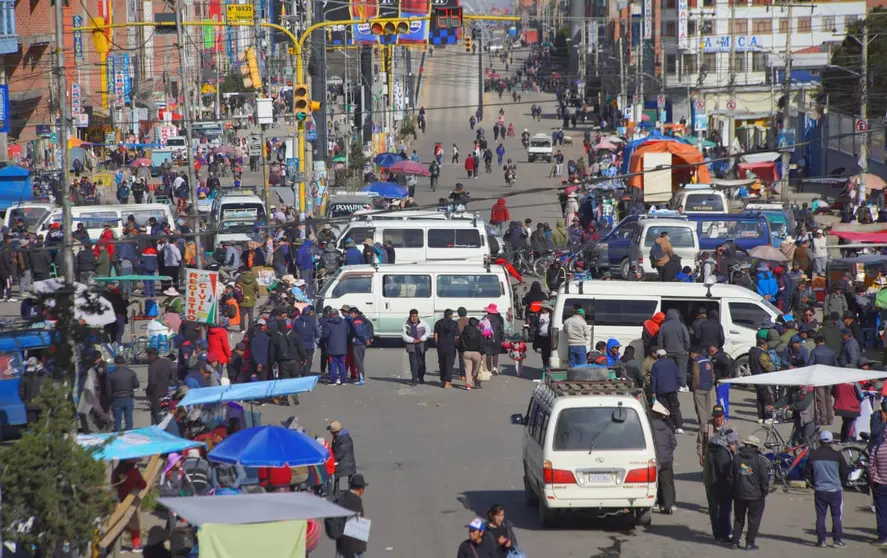 Paro de transporte La Paz.