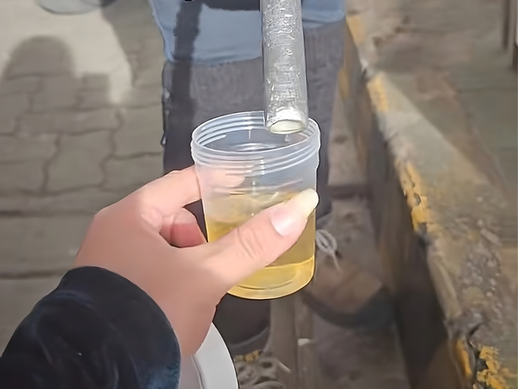 Prueban la calidad de la gasolina en Bolivia (Foto: RRSS)