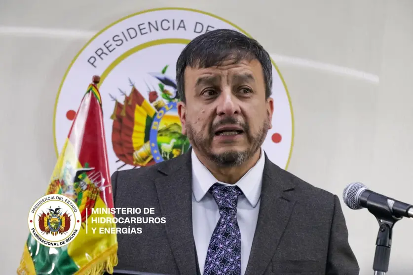 Ministro de Hidrocarburos, Mauricio Medinaceli (Foto: Ministerio de Hidrocarburos y Energ&iacute;as)