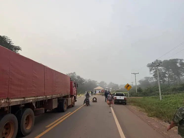 Bloqueos San Ignacio. Imagen referencial.