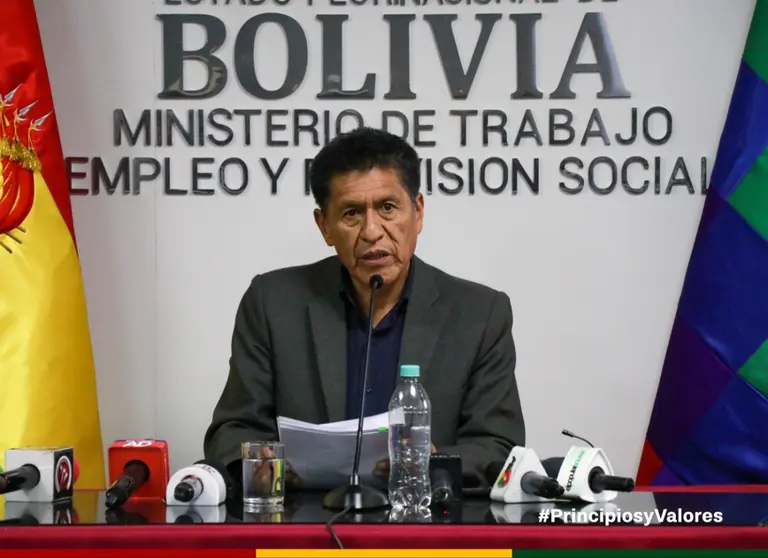 Edgar Morales, ministro de trabajo.