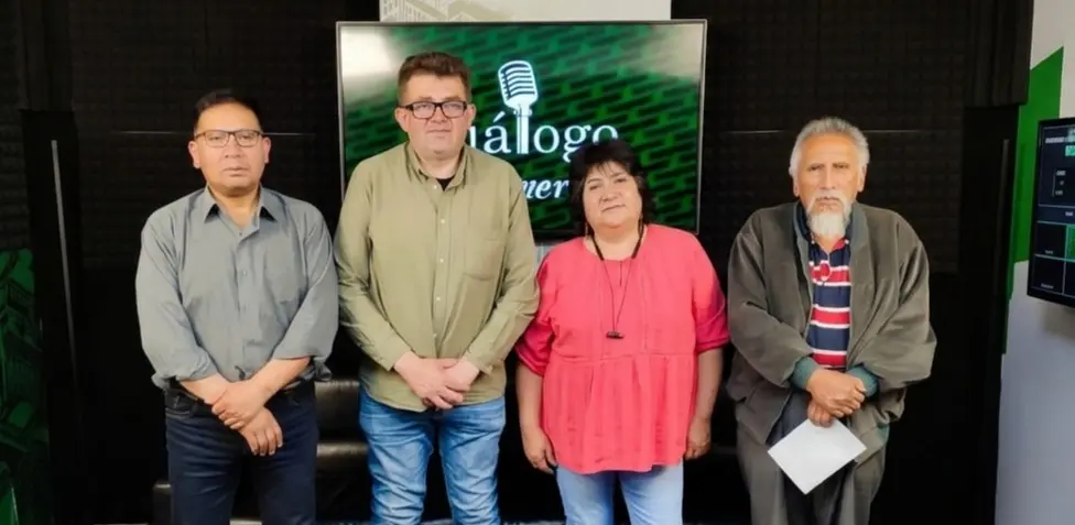 De izquierda a derecha: Oscar Cruz, Diego Ayo, Jimena Costa y Pedro Portugal.