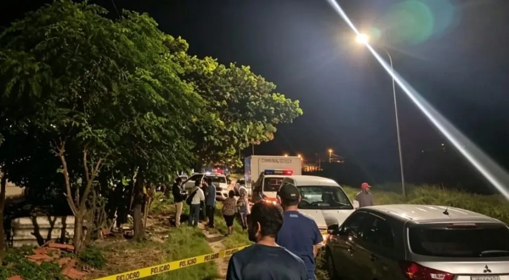 Inmediaciones de gomero asesinado.